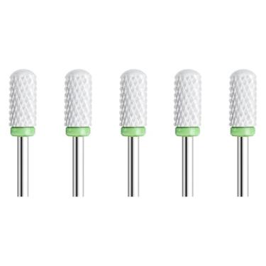 Imagem de 5 peças de cerâmica para arte de unhas, cortador rotativo, aparelho de limpeza para manicure, acessórios de máquina de trituração de unhas, ferramenta de gel de unha