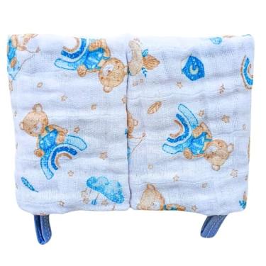 Imagem de Toalhinhas de Boca Soft para Bebê com Prendedor de Chupeta Maternidade Enxoval (Urso Bear)