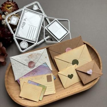 Imagem de LZBRDY Moldura de renda vintage recortada - moldes de artesanato de aço carbono para álbuns, cartões, cartões comemorativos e suprimentos de diário (envelopes de vários tamanhos 9 x 9 cm)