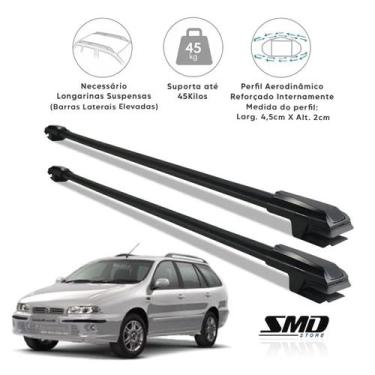 Imagem de Rack Travessa de Teto Fiat Marea Weekend 1996 a 2001 Preto - SMD, PRET