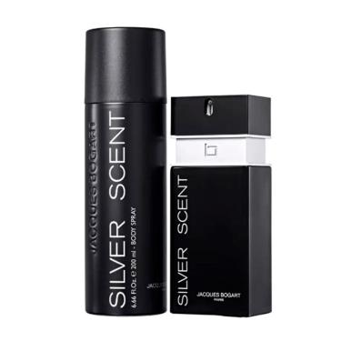 Imagem de Kit Silver Scent Masculino Edt 100Ml E Body Spray 200Ml