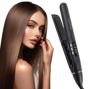 Imagem de Chapinha Com Proteína de Queratina Revestimento Cerâmica Cabo Giratóri