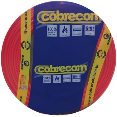 Imagem de Cabo Flexicom de Cobre 6mm 750 Volts Vermelho com 100 Metros - 379310 - COBRECOM