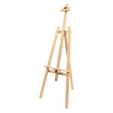 Imagem de Cavalete Linha Econômica para Telas de até 1,00 m de Altura, Trident 14020, Pinus Natural