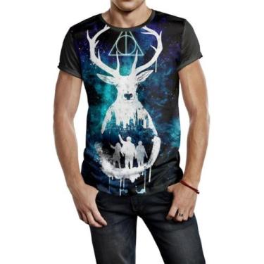 Imagem de Camiseta Masculina Harry Potter Ref:36 - smoke, Preto, G
