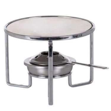 Imagem de Kit Fondue Rechaud Com Queimador Fogareiro Acendedor Para Camping Rest