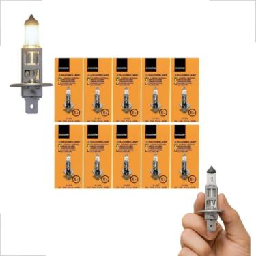 Imagem de Kit 10 Lâmpada Halógena H1 4300k 24v 70w Caminhão