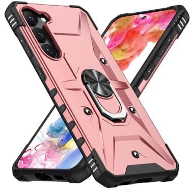 Imagem de SORAKA Capa para Samsung Galaxy S23 com suporte para anel,PC rígido e TPU macio,proteção dupla 2 em 1,compatível com suportes magnéticos para carros