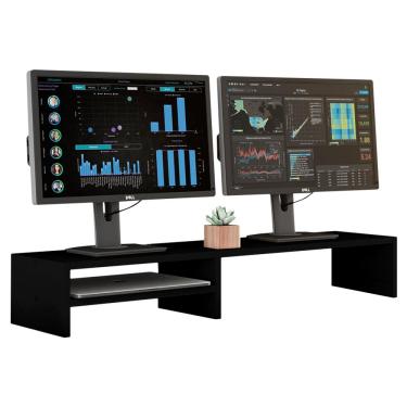 Imagem de Suporte Stand-Pro Base Para Monitor Laptop Soft Elevado 95cm em MDF com 01 Prateleira - Desk Design
