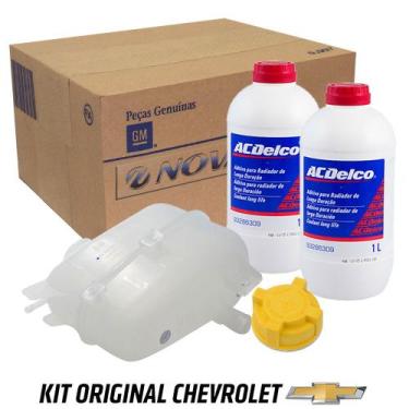 Imagem de Kit Reservatorio Tampa Aditivos Agua Do Radiador com Ar Prisma agile c