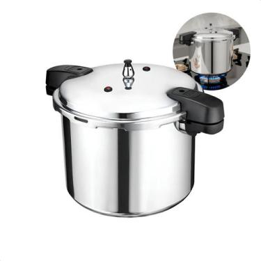 Imagem de Panela De Pressão 20 Litros Fechamento Externo Alumínio Prateado - Jha