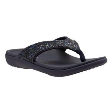 Imagem de REVITALIGN Yumi Glitter feminino, Azul marino, 41