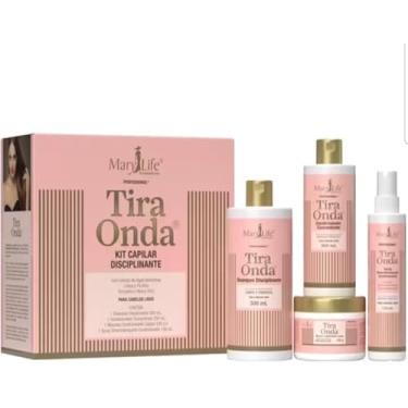 Imagem de Mary Life Tira Onda Kit Capilar Disciplinante, Tratamento Anti-Frizz para Cabelos Lisos com Shampoo, Condicionador, Máscara e Spray
