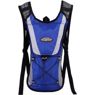 Imagem de Mochila de Hidratação Lorben com Bolsa Reservatório Água 2L Ciclismo Bike - Azul-Unissex