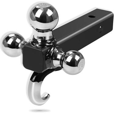 Imagem de Suporte de Engate de Bola de Recuperação, Esfera de Reboque Tripla Preta Fosca, Peças E Acessórios para Automóveis