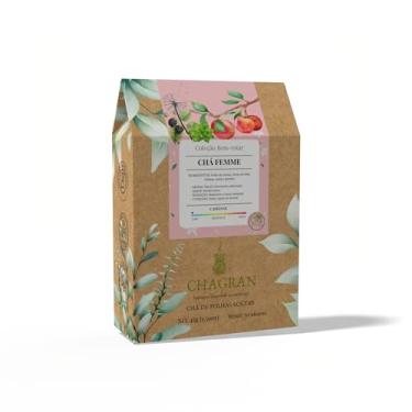 Imagem de Chá Femme para mulher Chagran, Chá de Folhas Soltas com Melissa, Dente de Leão e folha de Amora, 45g, Auxilia no Combate aos sintomas da TPM e Menopausa, 30 Xícaras