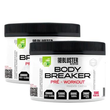 Imagem de Kit 2 Pré Treino Body Breaker 150g Bluster Nutrition Energia-Unissex