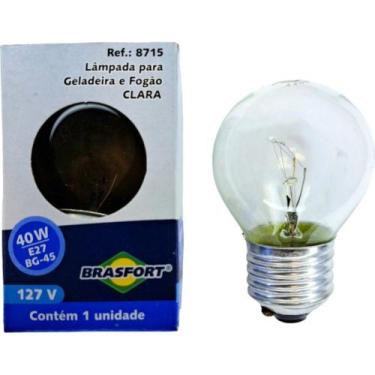 Imagem de Lampada Para Geladeira/Fogao/Lustre Brasfort 40Wx127V. Clara - BRASFOR