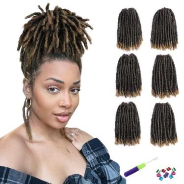 Imagem de Cabelo de crochê WIGNEE 8" 120 fios pré-enrolados