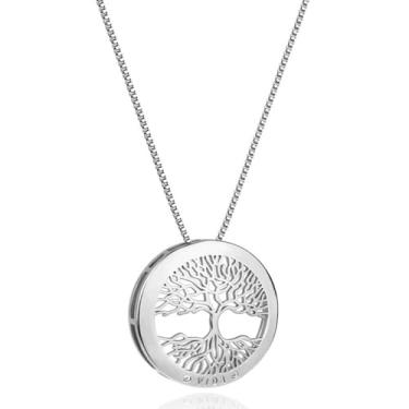 Imagem de LOMISS COLAR FOLHEADO A OURO 18K ARVORE DA VIDA DOURADO (Prata)