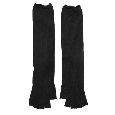 Imagem de Protetor de braço de 45 cm, 45 cm, corte de meio dedo, manga para cozinha, marcenaria, jardinagem, para pele fina, antiabrasão, protetor de braço de segurança para jardim e cozinha