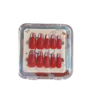 Imagem de Kit Unhas Postiças Lindas Vermelho - Royal, 24