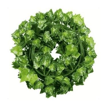 Imagem de Trepadeira Hera Artificial 50 Metros – Planta Pendente Realista 210cm Cada para Decoração de Parede e Jardim Vertical (8,4 Metros)