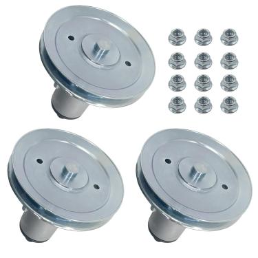 Imagem de BZLINQUAN 51537200 51528000 Eixo de cortador de grama para Ariens Ikon-X 52 Ikon-XD 52 Ikon-XL 52 Conjunto de eixo de cortador de grama para Gravely ZTX 52 ZT XL 52 com decks de 52 polegadas, conjunto