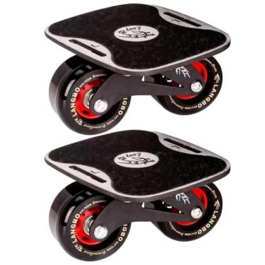 Imagem de Patins ajustáveis para adultos e crianças, prancha de surf de 4ª geração, prancha de deriva, rodas de poliuretano de liga de alumínio 82A, coração vermelho atualizado, diversão e patinação