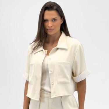 Imagem de Camisa Pacific Blue Cropped Manga Curta Feminina-Feminino