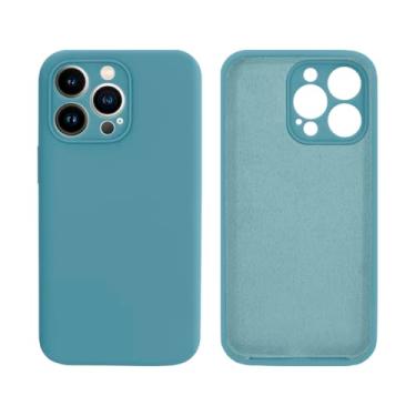 Imagem de Capinha Celular para iPhone 14 Pro Com Proteção de Câmera em Silicone com Interior Aveludado