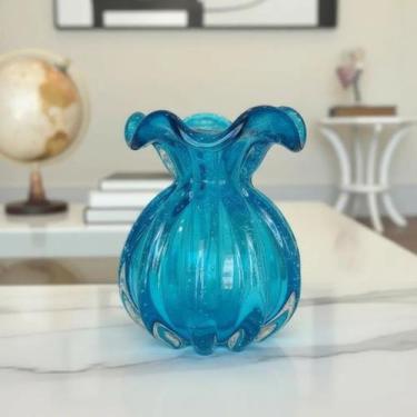 Imagem de Trouxinha de Vidro Murano Azul Aquamarine 14 Cm - Galeria Morada