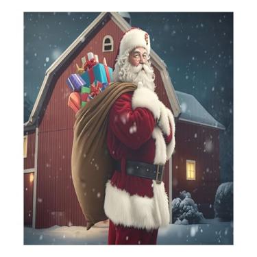 Imagem de SEHANY Capa magnética de Papai Noel para lava-louças, adesivos magnéticos para decoração de Natal antiarranhões para painel de geladeira e lava-louças, decoração de Natal de cozinha doméstica 58 x 66