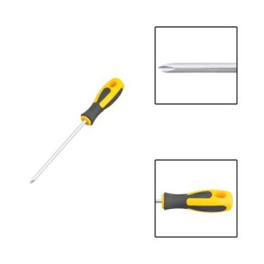 Imagem de Chave Phillips 1/4" x 5" Ponta Magnética Cabo Emborrachado - Vonder