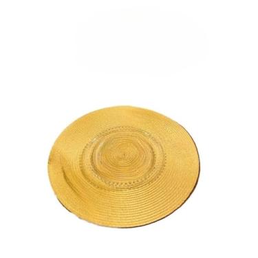 Imagem de Conjunto De Jogos Americanos Redondos, Adequados Para Arranjos De Mesa, Uso Na Cozinha(6,AMARELO PALHA)