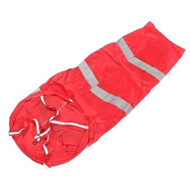 Imagem de KIMISS Biruta Vermelha de 100 Cm - Bolsa Leve de Poliéster para Medição da Direção do para Uso Externo na Agricultura, Meteorologia e Indústria (#12)