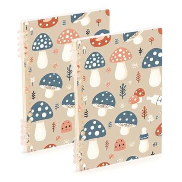 Imagem de Burbuja Cadernos com nome, papel pautado universitário A5 com 60 folhas, fichário para escritório, 2 unidades