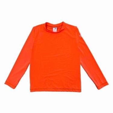 Imagem de Camiseta Praia Infantil Proteção UV Laranja Neon Tip Top-Unissex