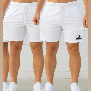 Imagem de Kit 2 Shorts Masculinos Corrida Treino Academia Beach Tennis-Masculino