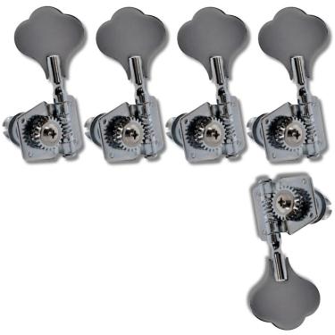 Imagem de Kit Tarraxa Baixo Jazz Bass Standart Cromado Mhb01 4 + 1