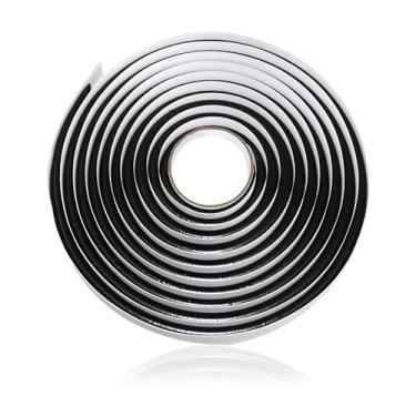 Imagem de Ongfuwu Fita de vedação butílica para farol de carro, fita de vedação de borracha butílica de 30 m, fita de calafetagem de butil preta, selante de janela de borracha butílica automotiva RV para portas