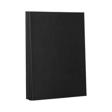 Imagem de Caderno De Papel Kraft Com Capa Preta 5 Peças A5 B5 A4 36 Folhas 72 Pá