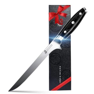 Imagem de Faca de cozinheiro Black HAWK, faca de parada, faca de corte Nakiri, faca de cortar, faca de cortador de biscoito, faca de pão, Satin boning knife 7 inch, Satin boning knife 7 inch