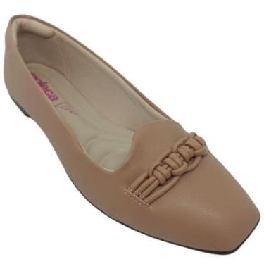 Imagem de Sapatilha Moleca Feminina Napa Lisboa com Nó Trançado-Feminino