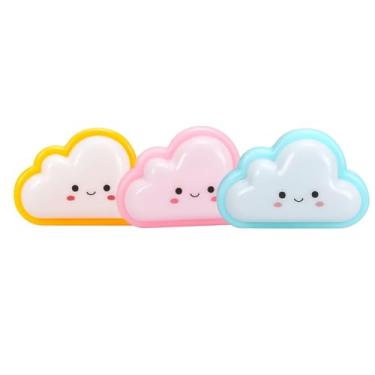 Imagem de Luminária Abajur De Mesa Infantil Para Quarto De Bebê Ou Criança - Luz Suave Decorativa Azul, Rosa Ou Amarelo - Ideal Para Cabeceira, Berço, Leitura Noturna E Decoração Moderna