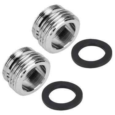 Imagem de Adaptador de torneira de cozinha de 2 peças, roscas duplas 15/40.6 cm 27 macho e 55/162.6 cm 27 fêmea para 3/10.2 cm MGH torneira adaptador de válvula desviadora torneira adpater à mangueira de jardim
