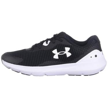 Imagem de Under Armour Tênis de corrida feminino Surge 3, Preto/branco, 35