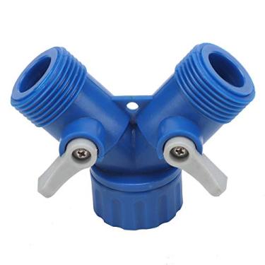 Imagem de CUOFYUNL ABS Mangueira de água de jardim 2 vias em forma de y Acessórios para conector distribuidor G3/4" (1 peça vendida)