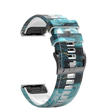 Imagem de TIOYW 22 pulseiras de silicone de 26 mm de liberação rápida para Garmin Fenix 6 6X Pro 5X 5 Plus 3HR Fenix 7X 7 Forerunner 935 945 (E, Descent Mk1 MK2 de 26 mm)