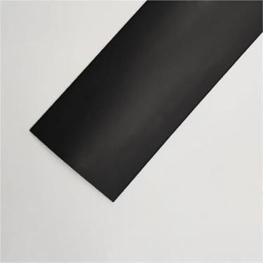 Imagem de Tiras de cobertura de piso autoadesivas de 1 m, tira de transição de piso, barras de limite, tiras de união de piso de perfil de transição, tira divisória de porta (preta, 40 mm/1,57 (W))